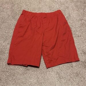 Lands' End Red Women's Flat Front Shorts